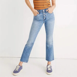 Madewell Jeans Women’s 26 Cali Demi Boot Button Fly Light Wash